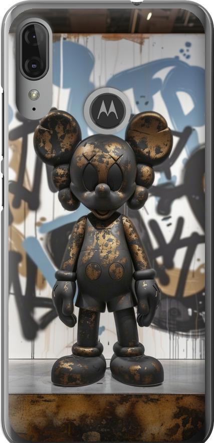 Чехол на Motorola Moto E6 Plus Bronze kaws v2 (6098u-1780-42517)