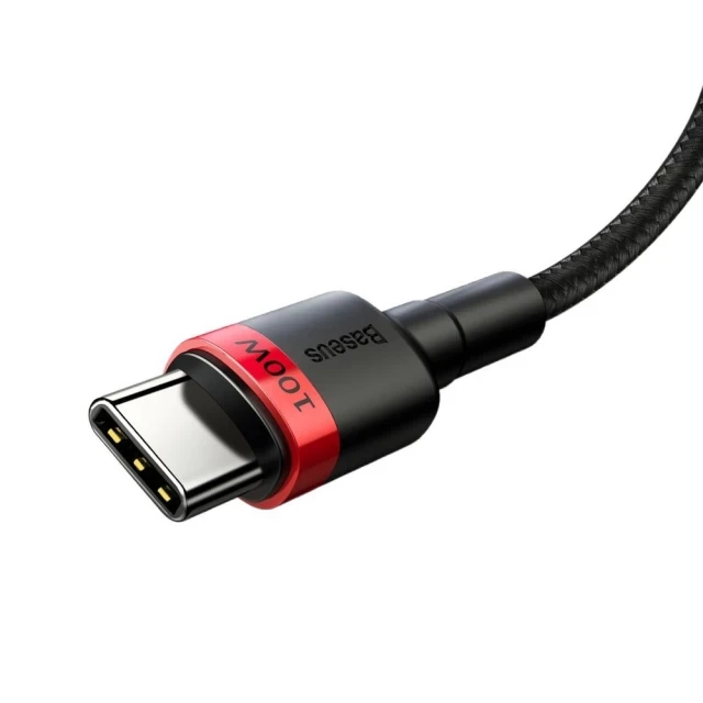 Кабель Baseus Cafule CATKLF-AL91 Type-C to Type-C 100W 20V 5A, Quick Charge 3.0, Power Delivery 2.0 (242889) - фото 7