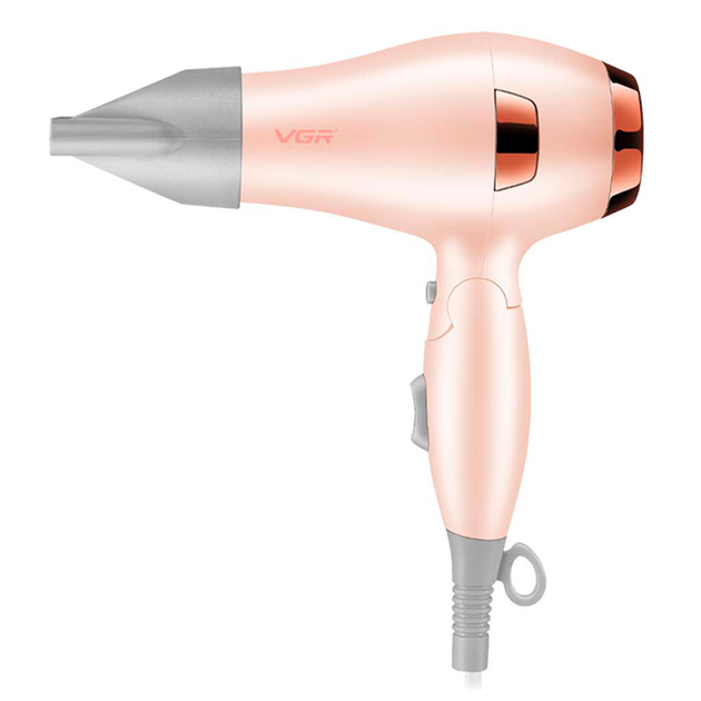 Фен для волосся VGR V-432 Professional із складаною ручкою іонізація/концентратор 1000 Вт Рожевий (ML-04843)