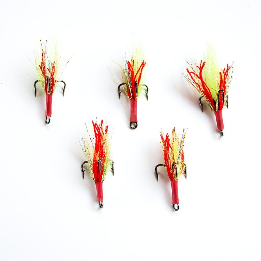 Крючки для хищной рыбы RybaLab Hookflare №3 с люрексом 5 шт. (HF-3)