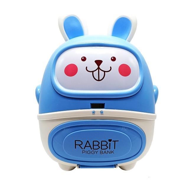 Скарбничка дитяча електронна Sunroz Зайчик USB-лампа/USB-вентилятор Blue (152537)