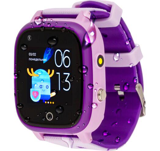 Смарт-годинник AmiGo GO005 4G WIFI Thermometer дитячий водонепроникний Purple - фото 1