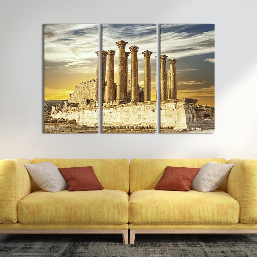 Модульная картина триптих Храм Дианы в Эфессе 128x81 см (378-31)