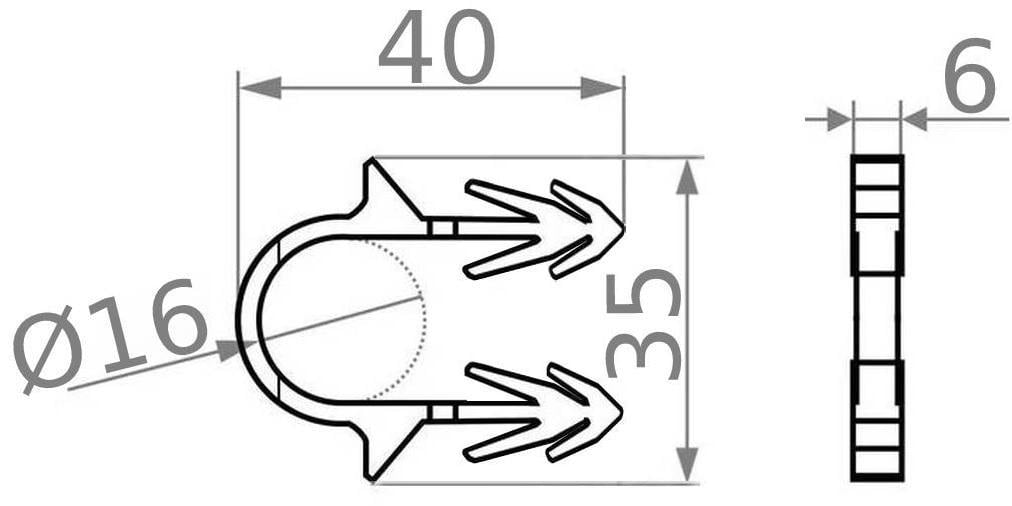Гарпун-скоба для крепления трубы теплого пола Ø 16 длина 40 мм 100 шт. Белый (GSR-000007958) - фото 4 Гарпун-скоба для крепления трубы теплого пола Ø 16 длина 40 мм 100 шт. Белый (GSR-000007958) - фото 4