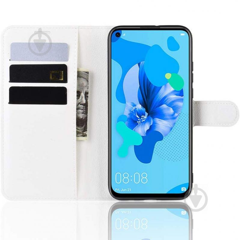 Чехол-книжка Litchie Wallet для Huawei P20 Lite 2019 / Nova 5i White (hub_lWyc74448) - фото 3