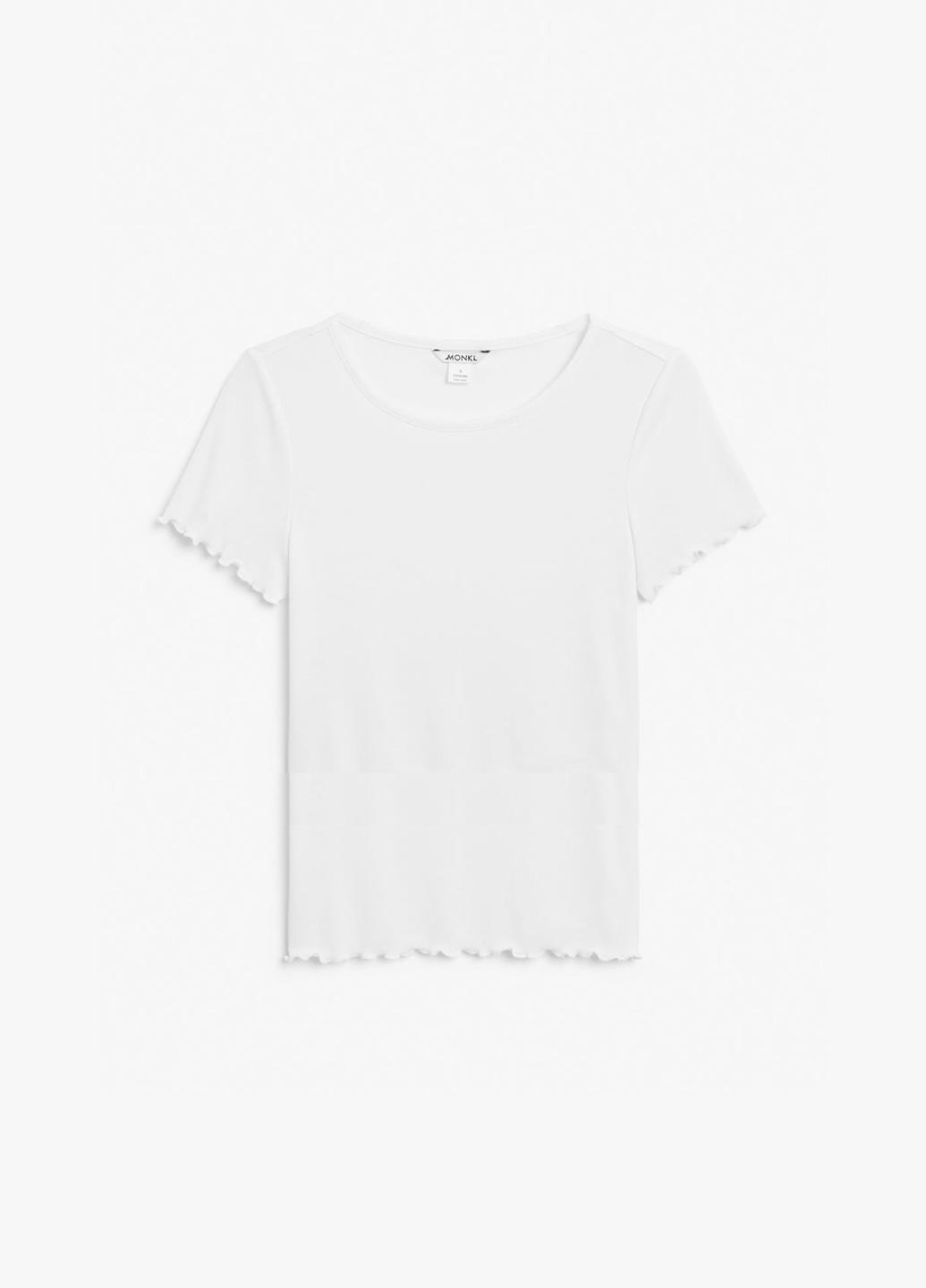 Футболка Monki M Белый (668170b37)