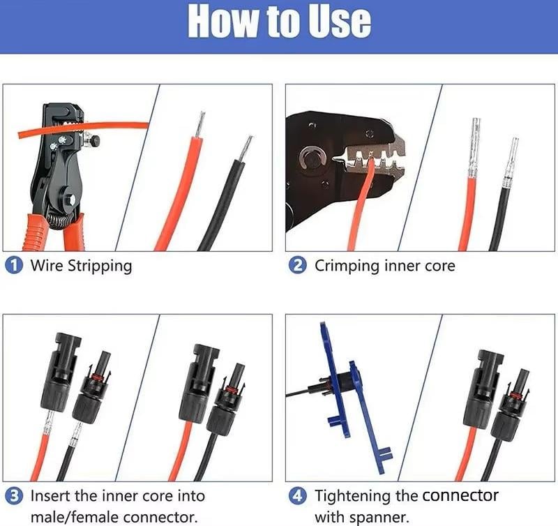 Ключ MC4 для затиску та роз'єднання конекторів сонячних панелей (97156454) - фото 6
