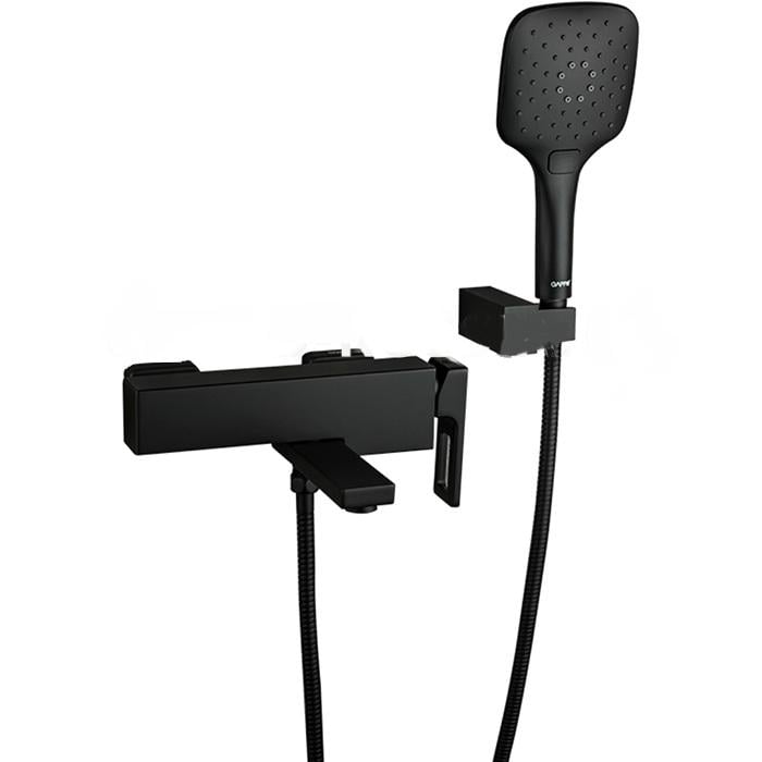 Смеситель для ванны Gappo G3217-6 короткий гусак Черный