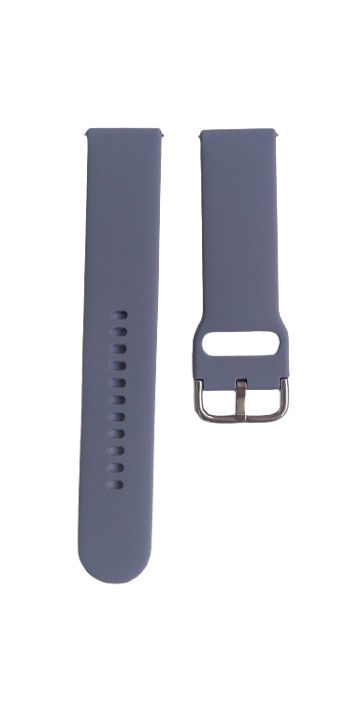 Ремешок для часов силиконовый 22х185 мм Lavander Grey (3206)