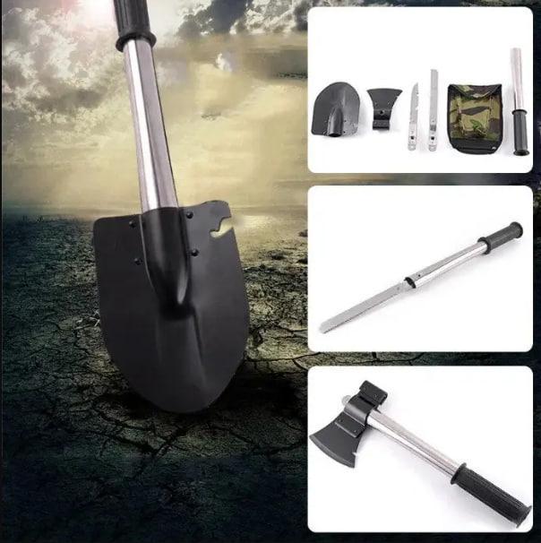 Лопата туристическая 4в1 в чехле Stenson (ma04) - фото 2