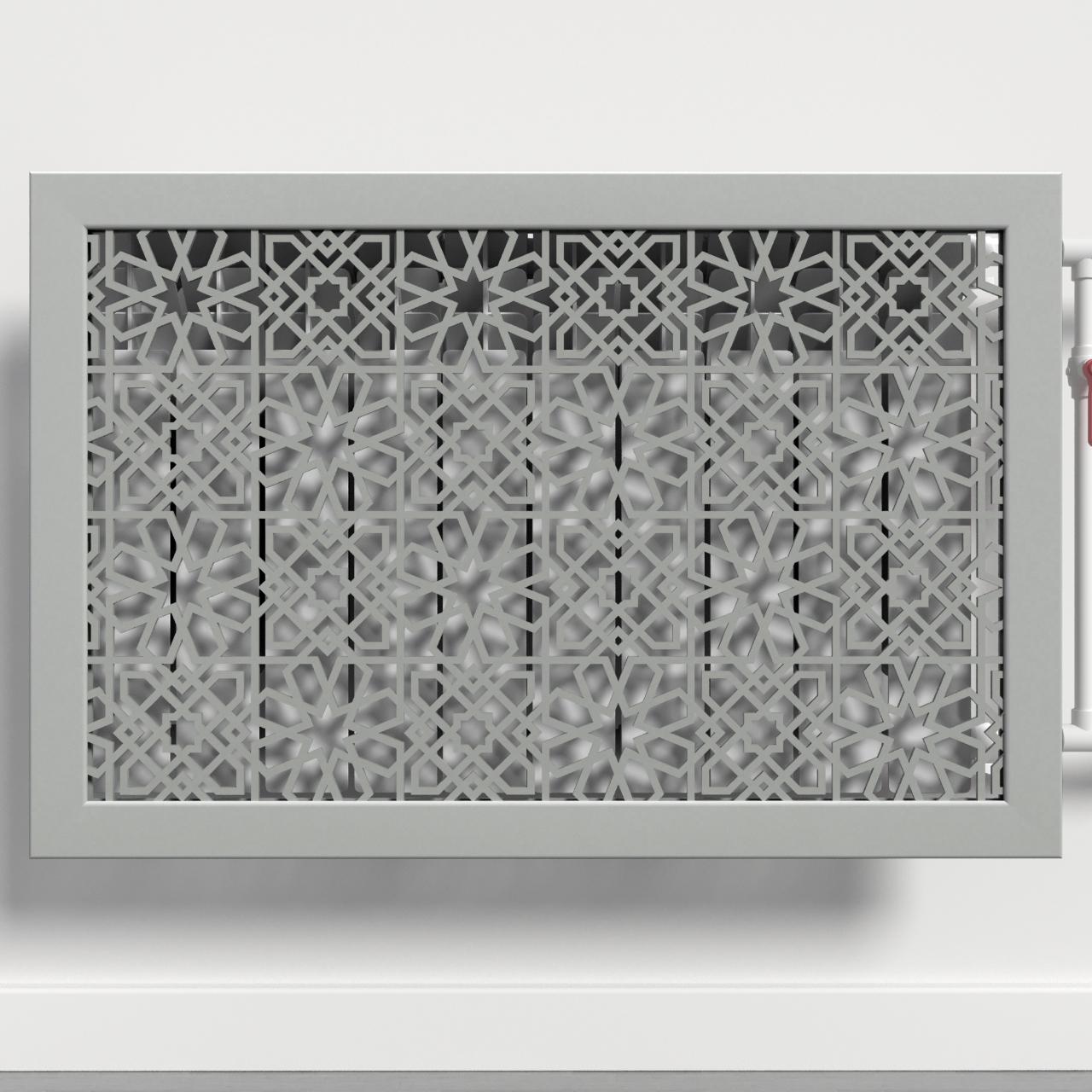 Решетка-экран на батарею SMARTWOOD 1500 мм Серый Бетон (R20245109)