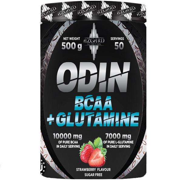 Аминокомплекс для спорта Azgard Nutrition ODIN Bcaa+Glutamine 500 г 50 порций Strawberry