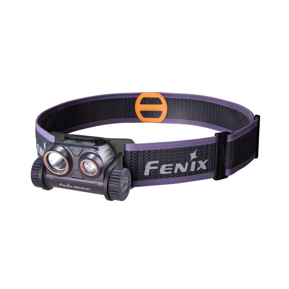 Фонарь налобный Fenix HM65R-DT Фиолетовый (94435)