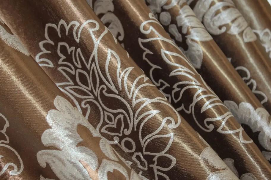 Ткань для штор Корона блекаут/софт Коричневый (1278ш)