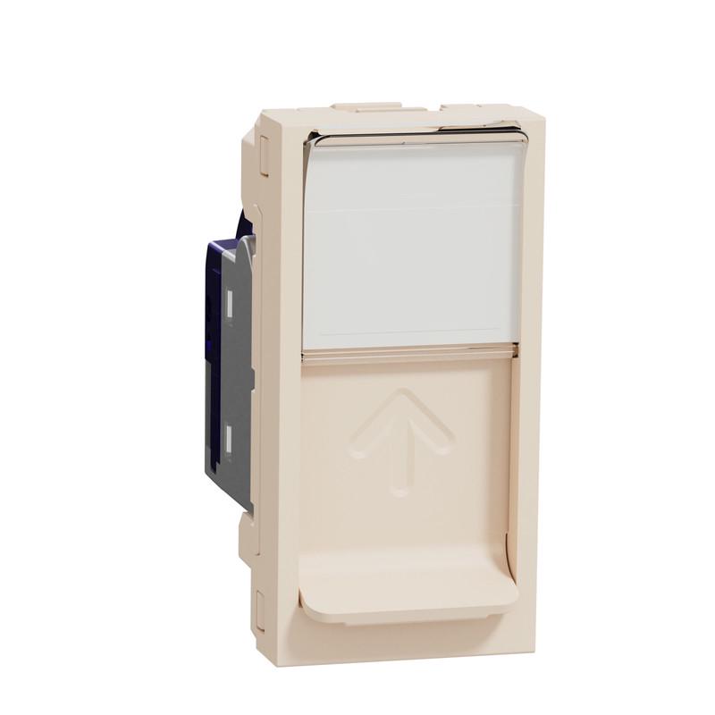 Розетка компьютерная Schneider Electric RJ45 категория Unica 6STP 2 модуля ABS-UV Бежевый (NU344844) Розетка компьютерная Schneider Electric RJ45 категория Unica 6STP 2 модуля ABS-UV Бежевый (NU344844)