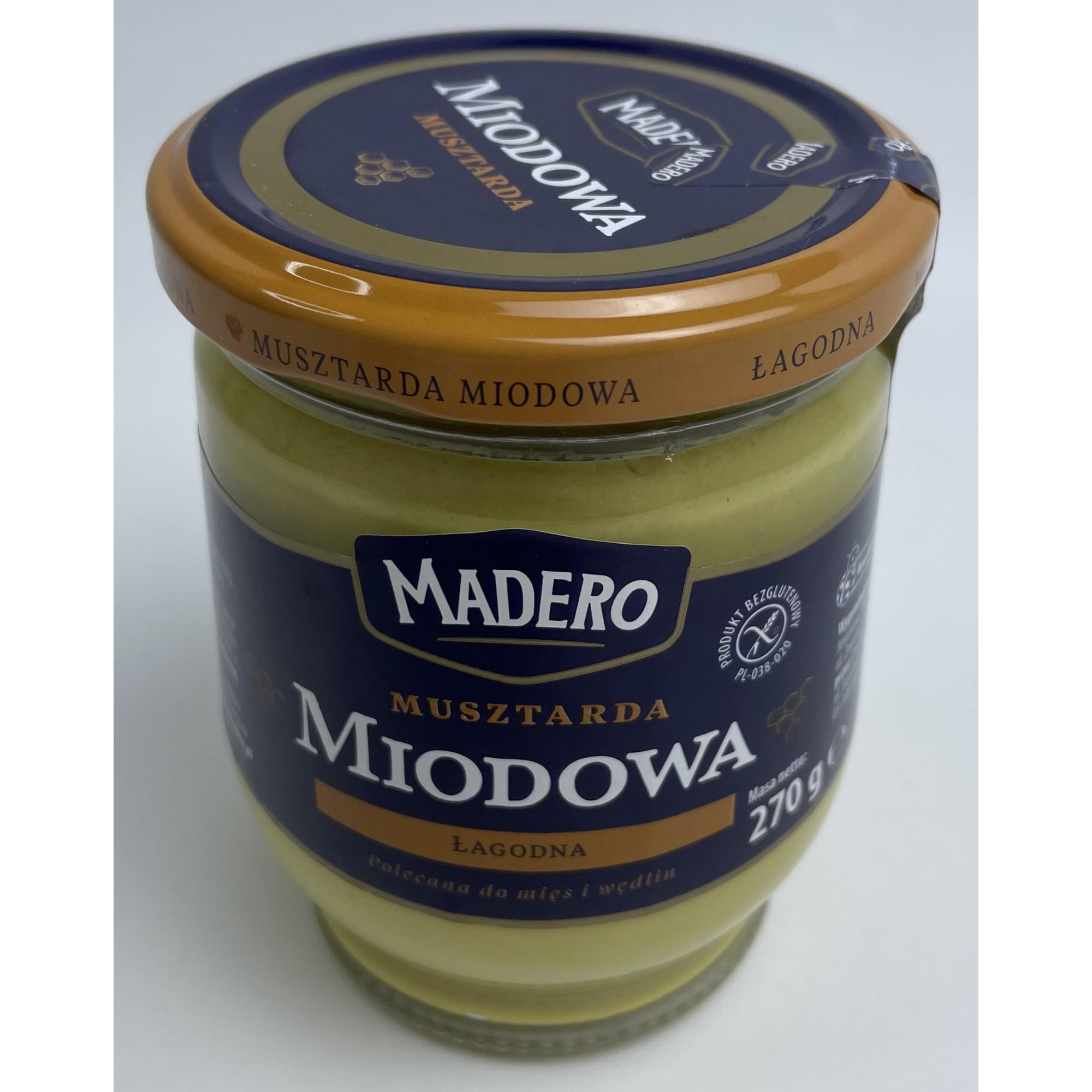 Горчица Madero Miodowa медовая 270 г (24018897)