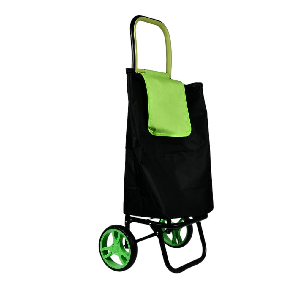 Сумка-візок на колесах Stenson відділення зі шнурком 94х37х28 см до 20 кг Чорний із салатовим (MH-5283) Сумка-візок на колесах Stenson відділення зі шнурком 94х37х28 см до 20 кг Чорний із салатовим (MH-5283)