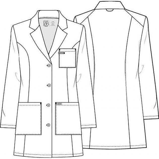 Халат женский медицинский лабораторный Cherokee 33" 84 см XXS Белый (CKE452/WHT/XXS) - фото 6