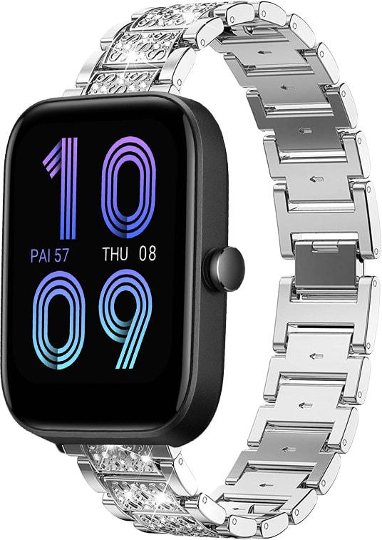 Браслет металлический Glam для Amazfit Bip 3/Pro Silver (32803-59)