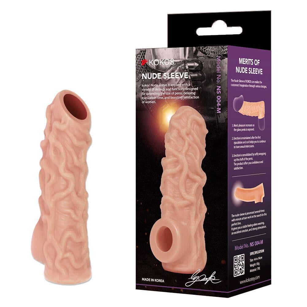 Насадка на член открытая Kokos Nude Sleeve NS 004 S (36396569)