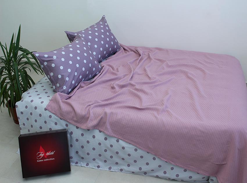 Простынь-покрывало пике TAGtekstil Полоса лиловая 200х235 см (20785) Простынь-покрывало пике TAGtekstil Полоса лиловая 200х235 см (20785)