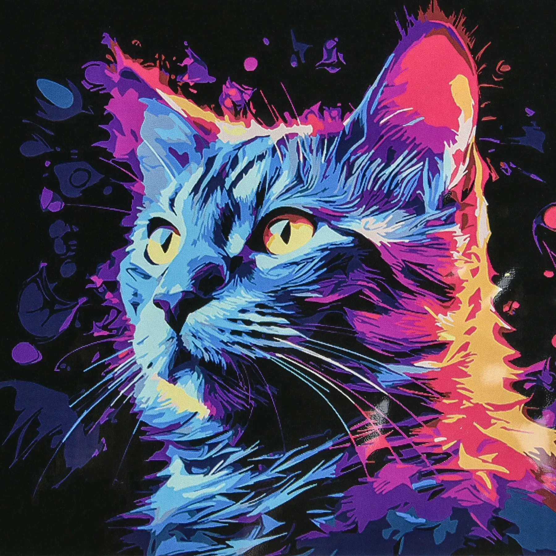 Картина по номерам Стратег Космическое спокойствие на черном фоне 40х40 см Разноцветный (150-98-HWC0038)