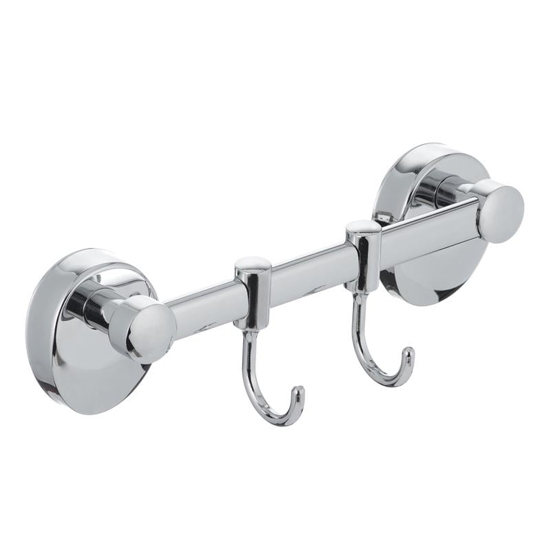 Планка з гачками для рушників Zerix LR3315-2 LL1445 подвійний Хром (128448)