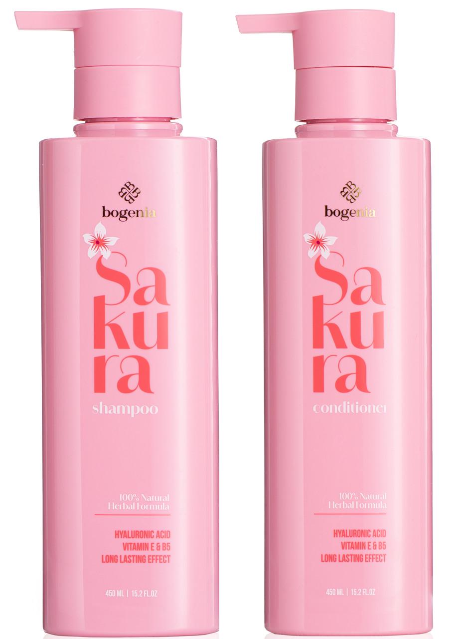 Набор для ухода за волосами Bogenia Sakura шампунь и кондиционер