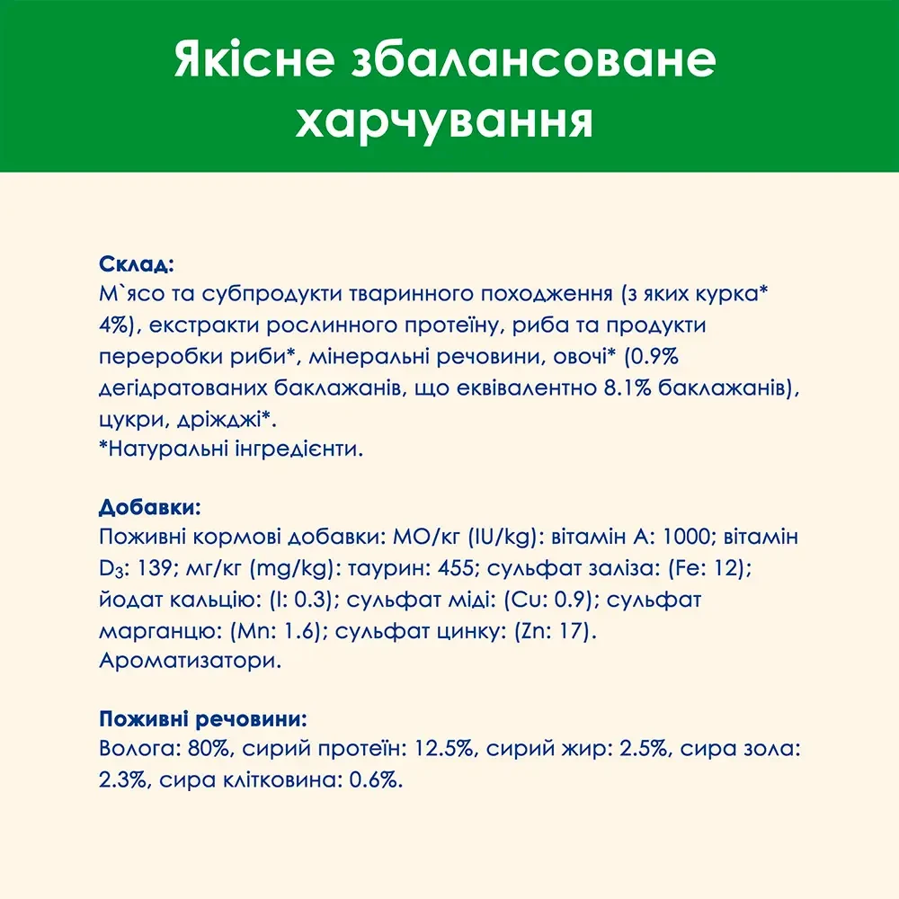 Вологий корм для стерилізованих котів Cat Chow курка і баклажани 85 г (7613037025644) - фото 7