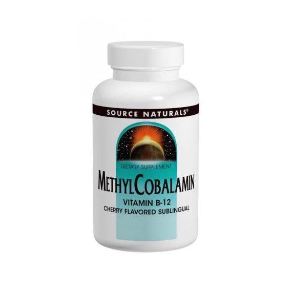 Метилкобаламін Source Naturals Methyl Cobalamin В12 60 Lozenges Cherry Flavored