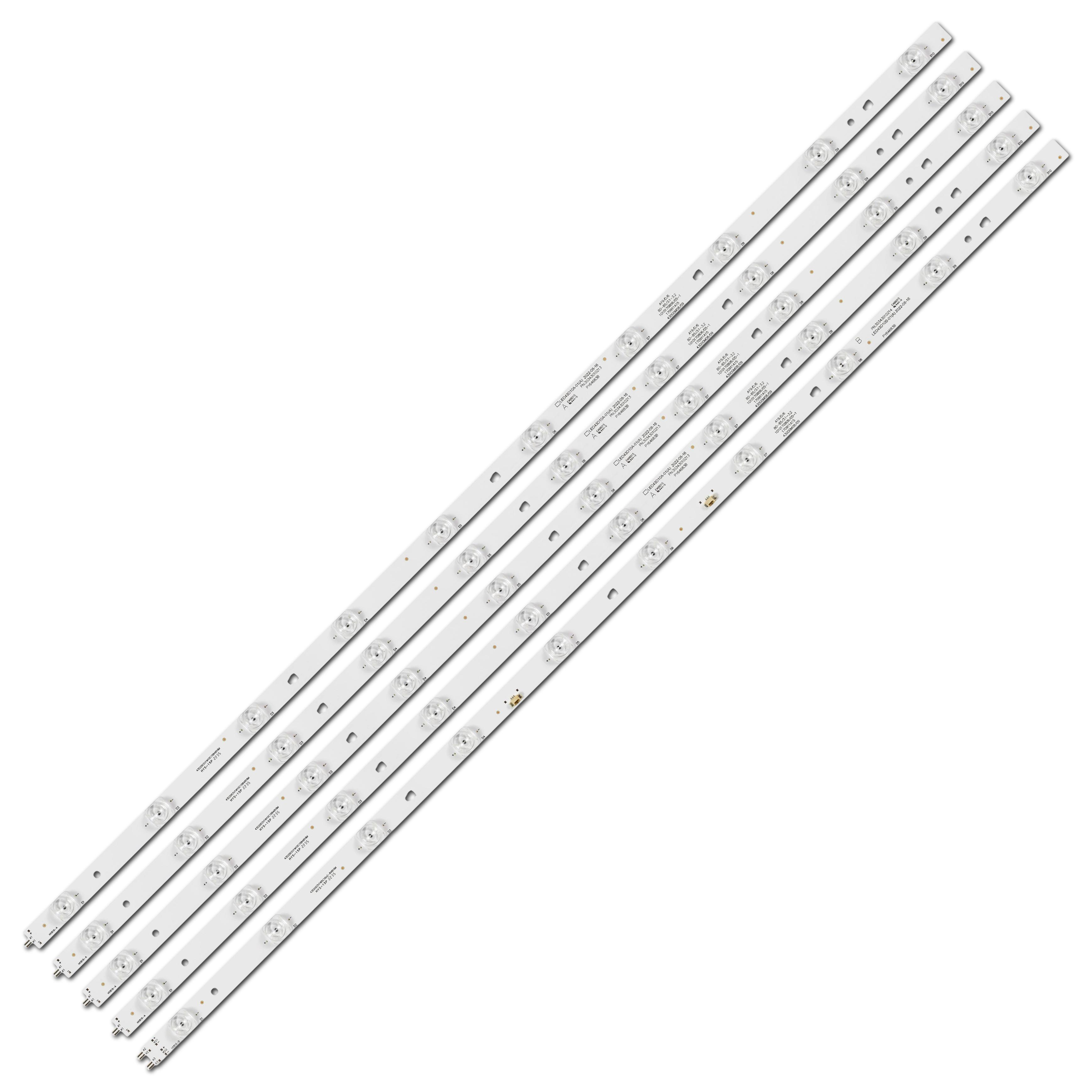 Комплект LED подсветки для TV inch 3V LED43D10A-01/A + LED43D10B-01/A LED43D10A-ZC14FG-07 10-led 850 мм 43" 5 шт. (ART-12379)