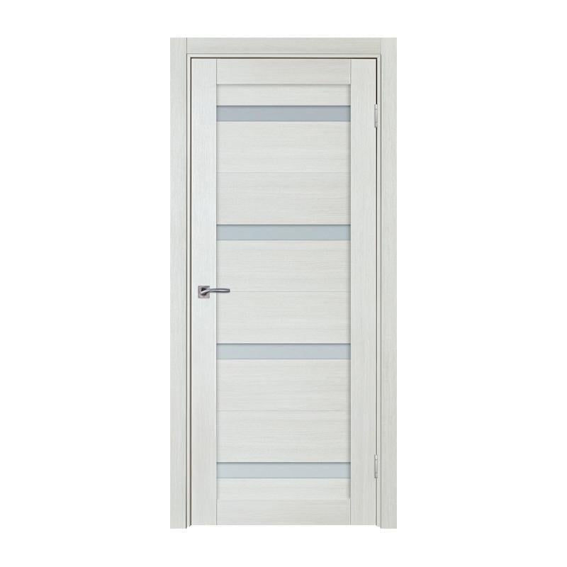 Дверное полотно ТД ТД-201 2000х700 мм R Дуб беленый/Белое стекло