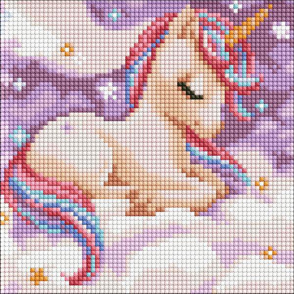 Алмазная мозаика Идейка Волшебный сон с голограммными стразами AB 20х20 см (Id-AMC7885)