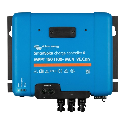 Контроллер заряда солнечной батареи Victron Energy SmartSolar MPPT 150/100 MC4 Bluetooth VE Can 12 24 48 В 100 А Blue
