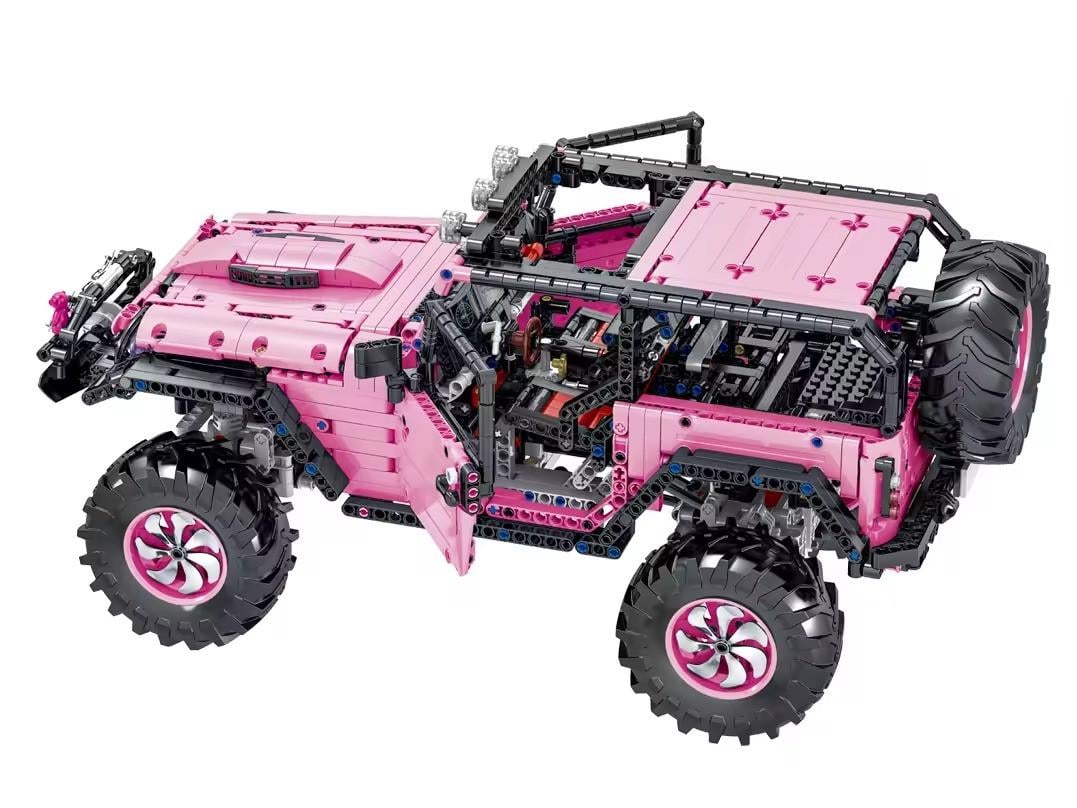Конструктор детский внедорожник Джип 2471 детали Розовый (2402604437) - фото 5 Конструктор детский внедорожник Джип 2471 детали Розовый (2402604437) - фото 5
