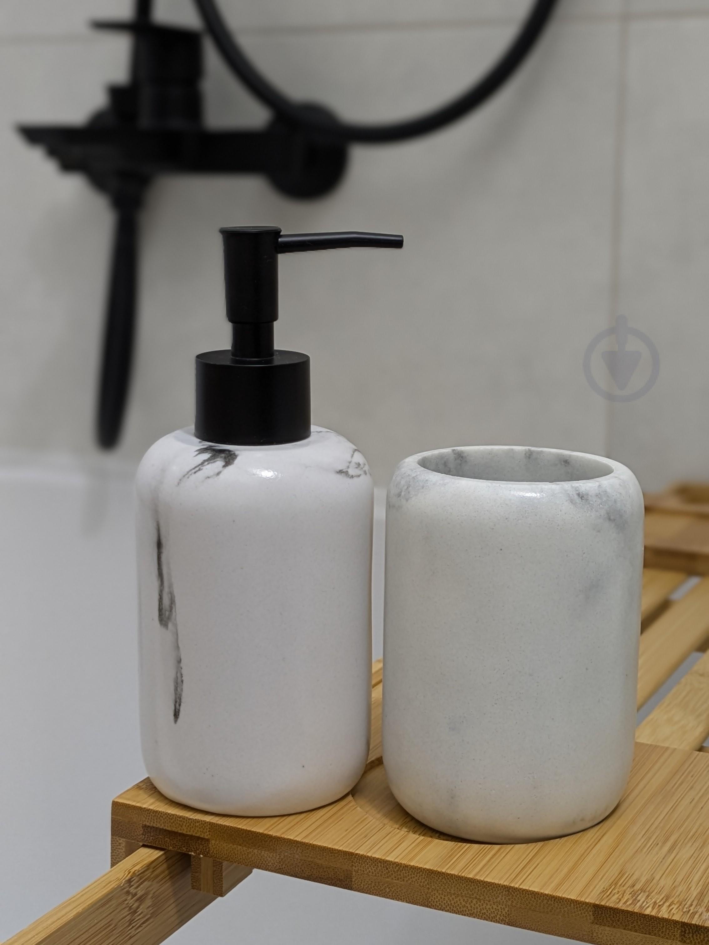 Набор ванный мрамор 2 предмета (2213)