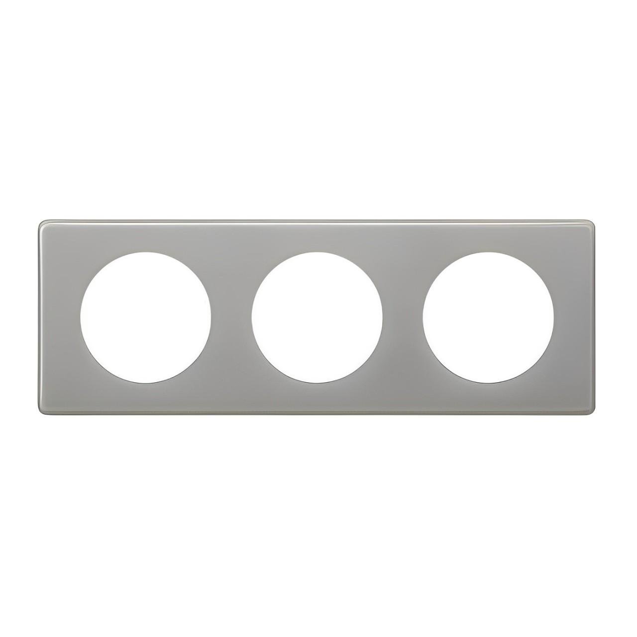 Рамка Legrand Celiane 3 посты Серый глянец