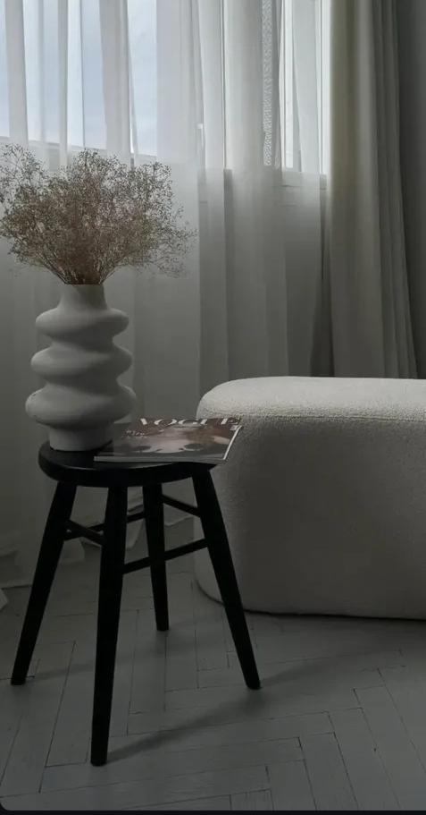 Табурет круглий дерев'яний на точених ніжках Чорний матовий (007) - фото 3 Табурет круглий дерев'яний на точених ніжках Чорний матовий (007) - фото 3