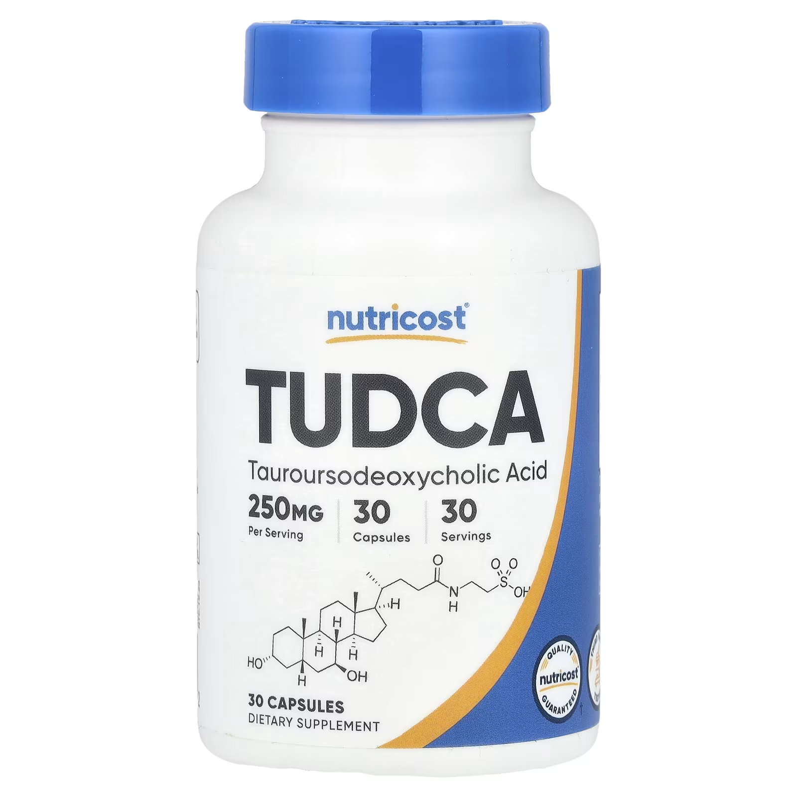 Натуральная добавка Nutricost TUDCA 250 мг Тауроурсодезоксихолевая кислота 30 капс. (24415012)