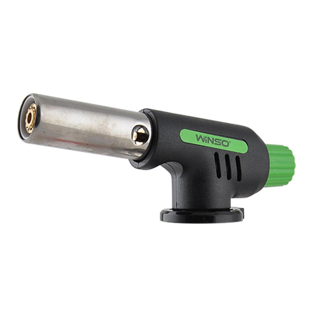 Горелка газовая Winso сопло с автоматическим пьезоподжигом керамическая защита D 19 мм длина 68 мм (7173)