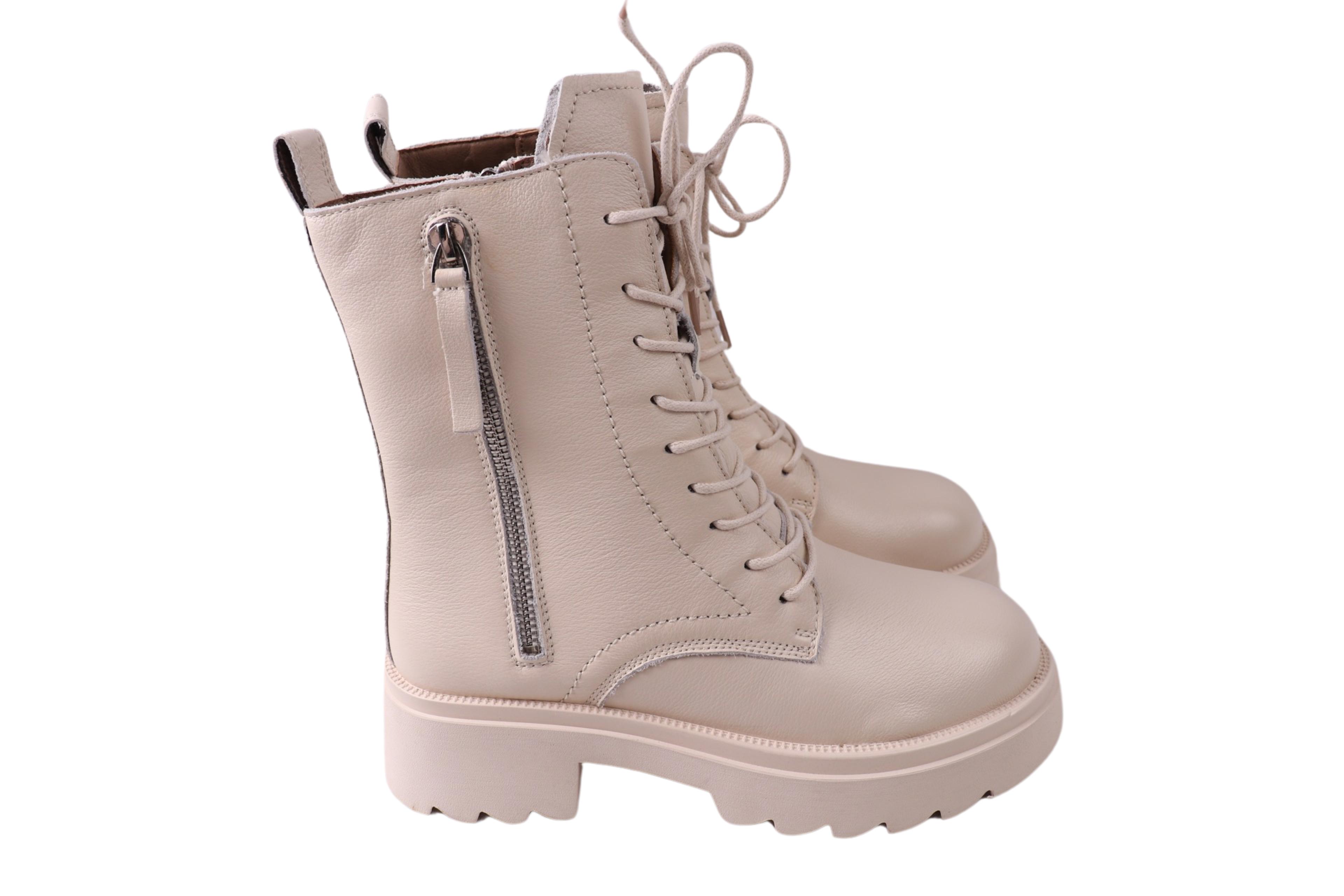 Ботинки женские FARINNI 523-23DHC натуральная кожа р. 41 Молочный (29185339)