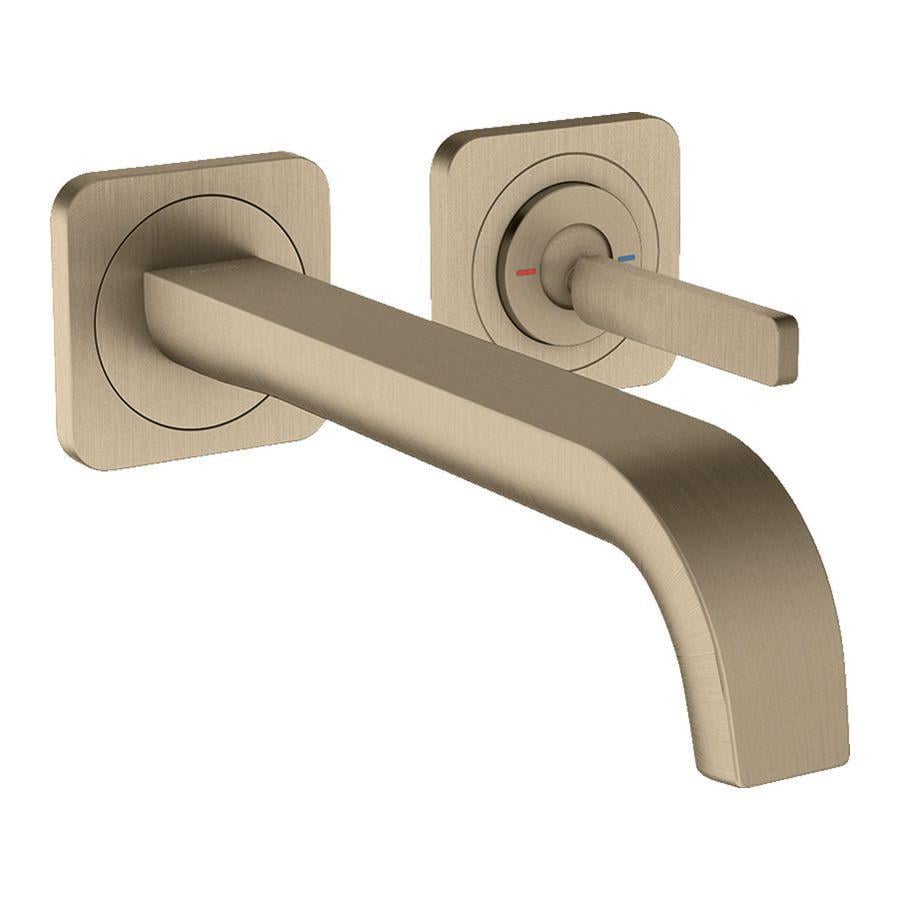 Смеситель для умывальника скрытого монтажа Axor Citterio E 221 из стены Brushed nickel (36106820)