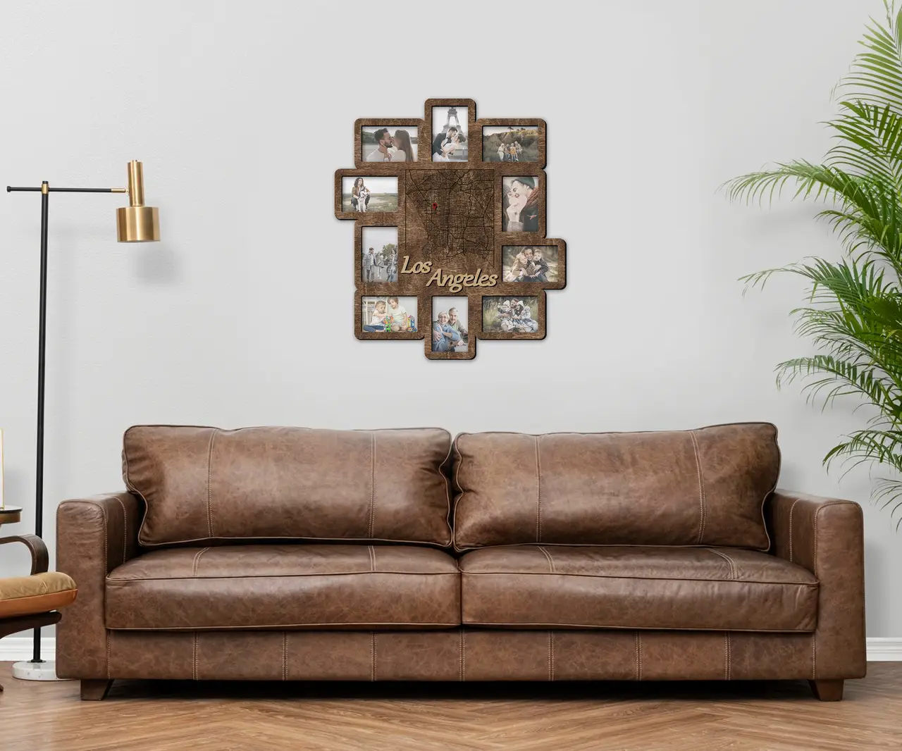 Фотоколаж з картою міста на 10 фото Темно-коричневий (city_map_collage-3) - фото 3 Фотоколаж з картою міста на 10 фото Темно-коричневий (city_map_collage-3) - фото 3