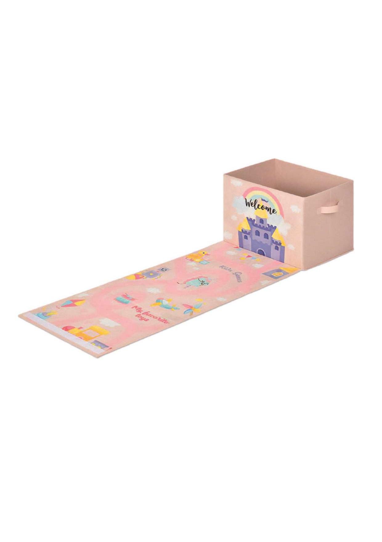 Коробка для хранения детская интерактивная Fabrika Rainbow 38х30х30 см Розовый