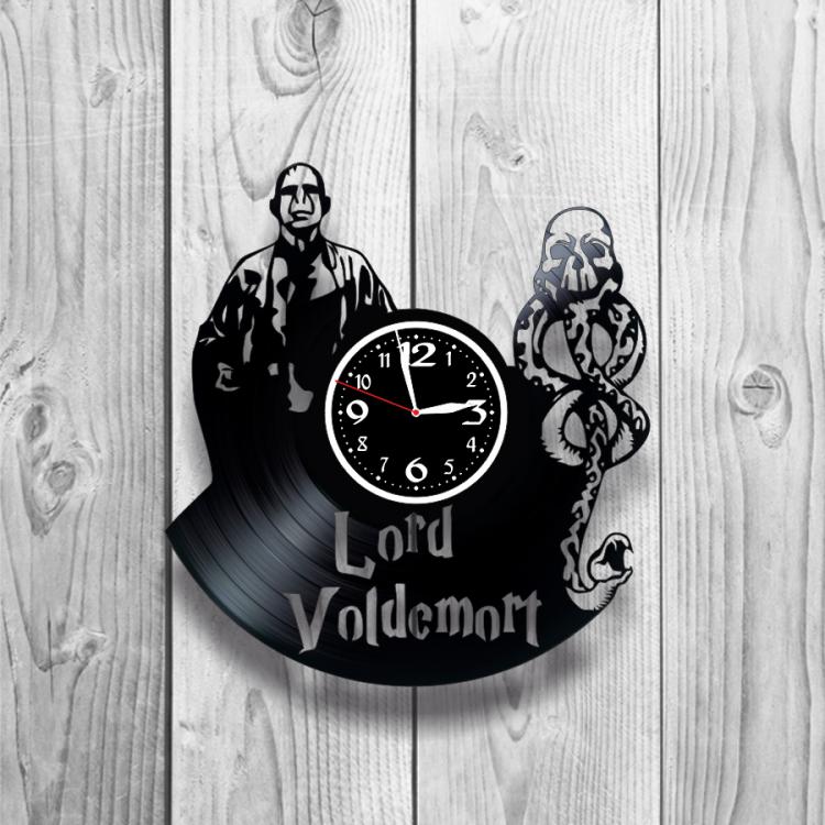 Часы настенные Волан-де-Морт 0361 из виниловой пластинки