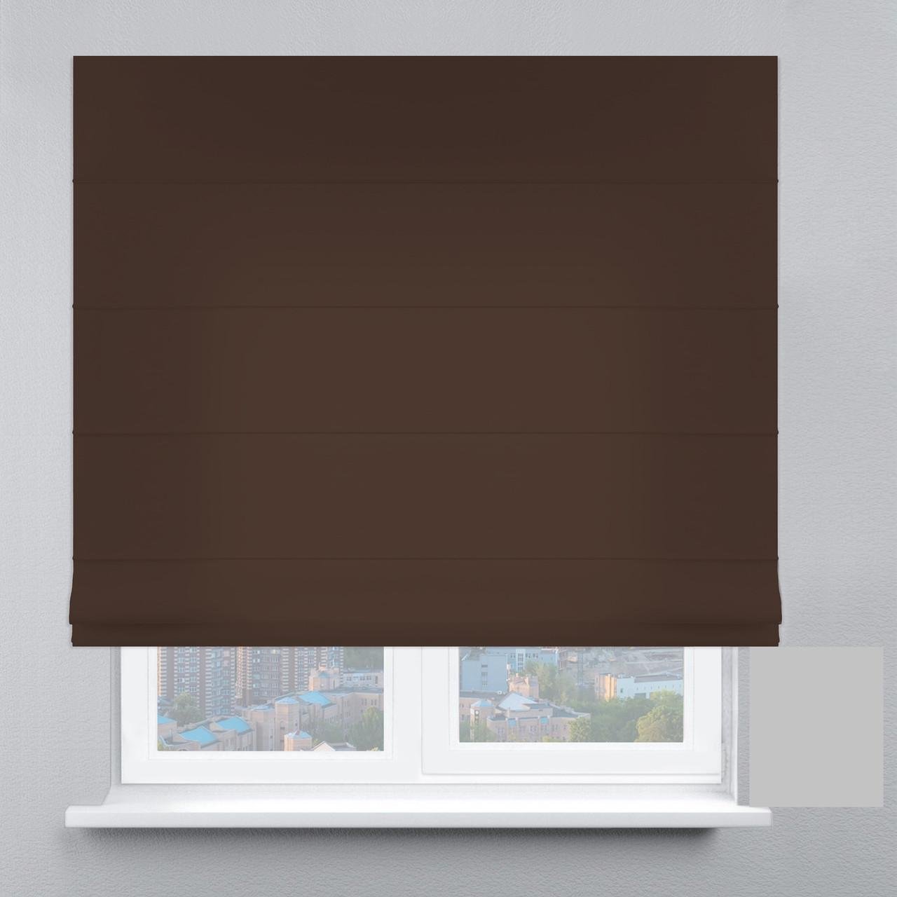 Римська штора велюр 250х170 см Шоколадний