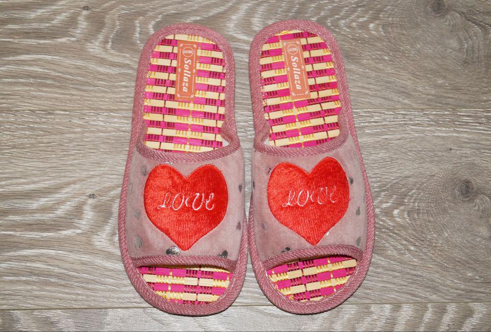 Тапочки кімнатні Sollaza р. 38/39 25,5 см Рожевий (31263-3839) - фото 3