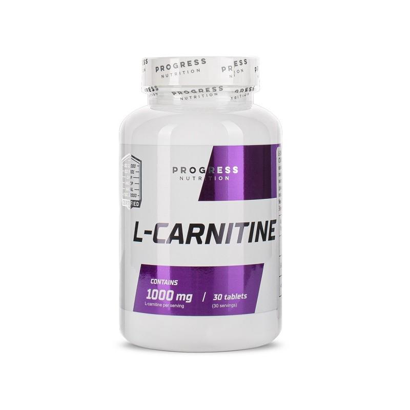 ᐉ Жиросжигатель L-Carnitine Progress Nutrition 1000 мг 30 таблеток