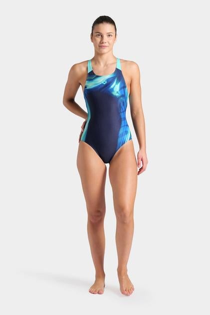 Купальник закрытый для женщин Arena DREAMHLINE SWIMSUIT V BACK р. 36 Синий (008328-780 36) - фото 2 Купальник закрытый для женщин Arena DREAMHLINE SWIMSUIT V BACK р. 36 Синий (008328-780 36) - фото 2