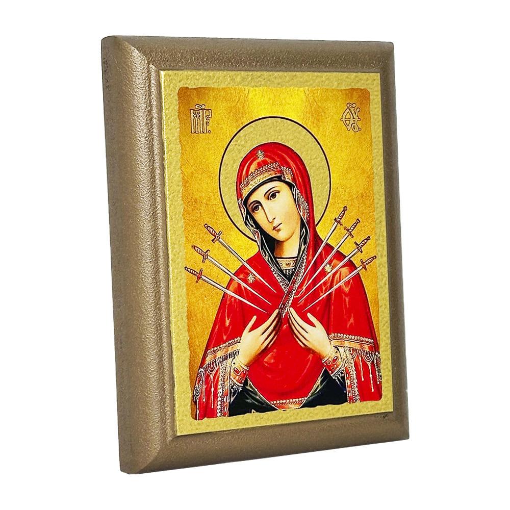 Ікона Богородиця Семистрільна 9х12 см (11512-9x12)
